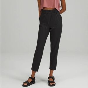 Lululemon Keep Me Moving 7/8 Black Pants Size 8